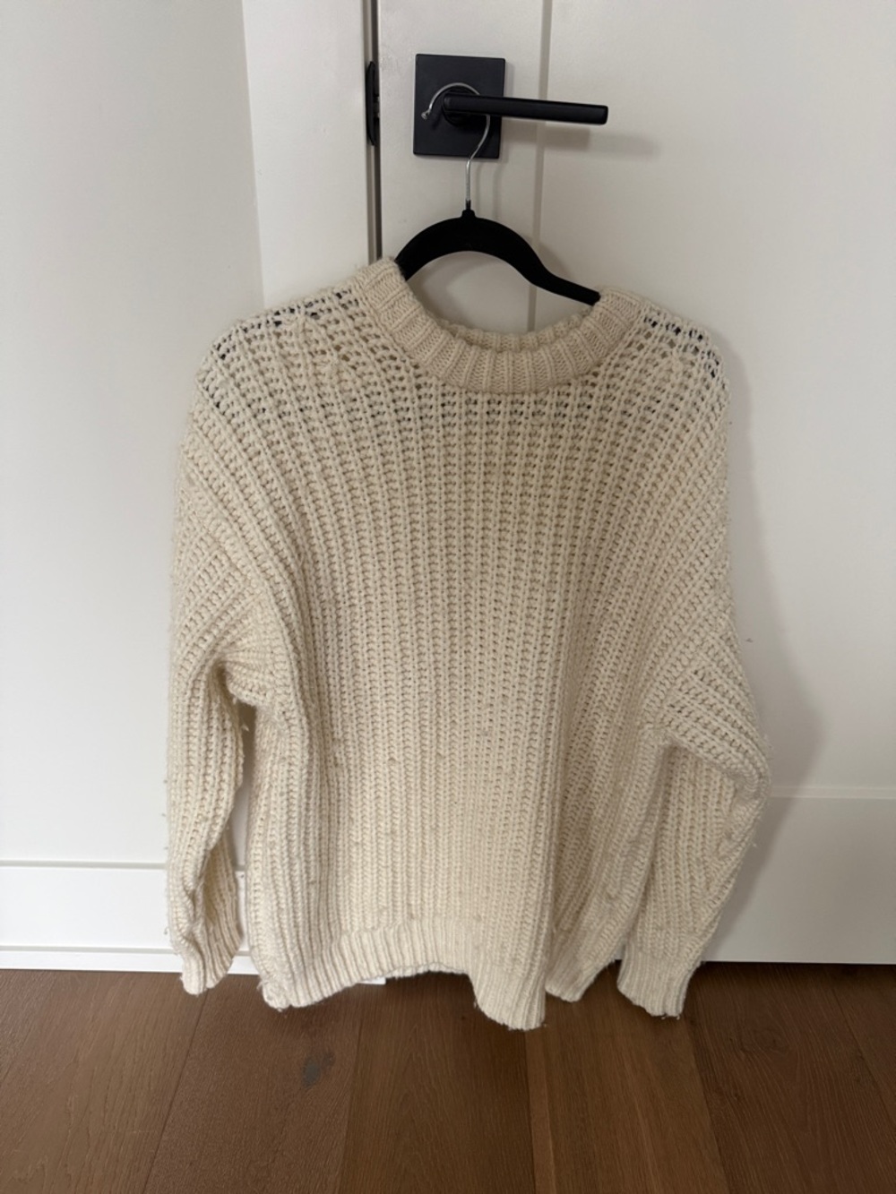 TNA Chunky Cream Knit Sweater